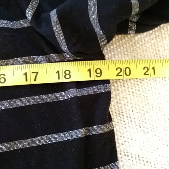 Metallic Bling Black Silver Cardigan with Front Insert Tank Top Large - Picture 12 of 13